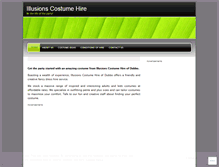 Tablet Screenshot of illusionscostumehire.com